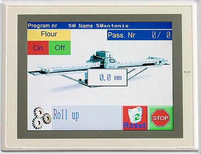 Тестораскаточная машина INDUSTRIAL SMART 6516 сенсорный экран